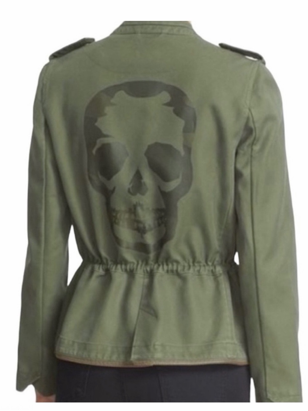 Zadig & Voltaire Women’s Vadim Bis Olive Green Military Jacket Size Medium